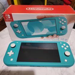 Nintendo switch lite turquoise color new