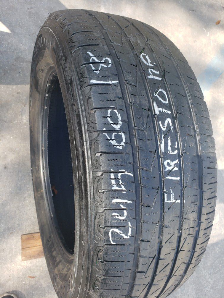 1 Used Tires 245 60 18 Firestone 
