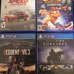 PlayStation 4 Games (Price Negotiable)