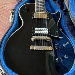 Electra Omega X210 Black Beauty MIJ Single Cut 1977 Electric Guitar Japan w HSC
