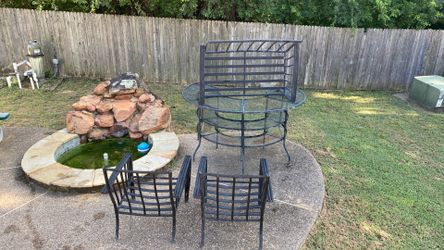 Sitting chair and table