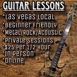 Guitar Lessons (1 on 1 Sessions)