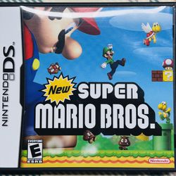 New Super Mario Bros. (Nintendo DS, 2006) With Case/Manual Tested And Works