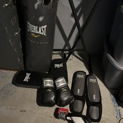 Punching Bag And Accessories 