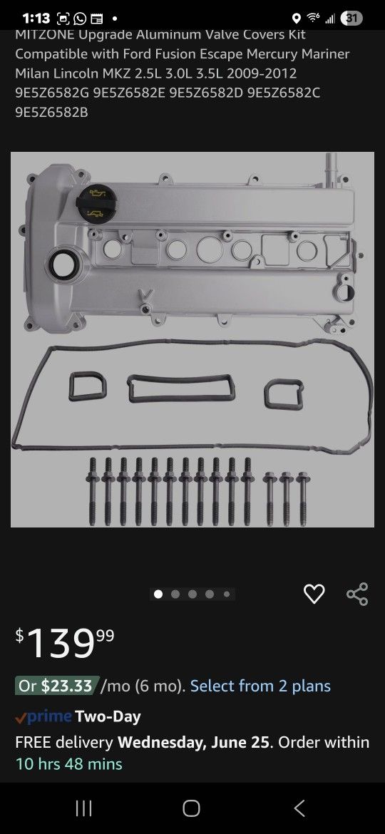 Aluminum Valve Cover