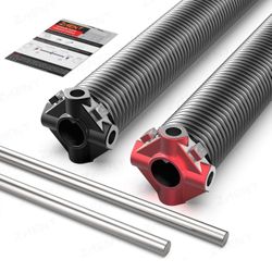 Garage Door Torsion Springs (pair) With Winding Bars .218x2”x25”