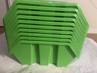Green Stackable Bins 