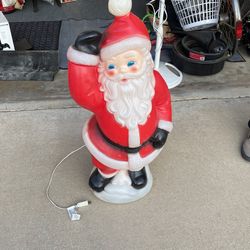 Plastic Dancing Santa Christmas Decoration