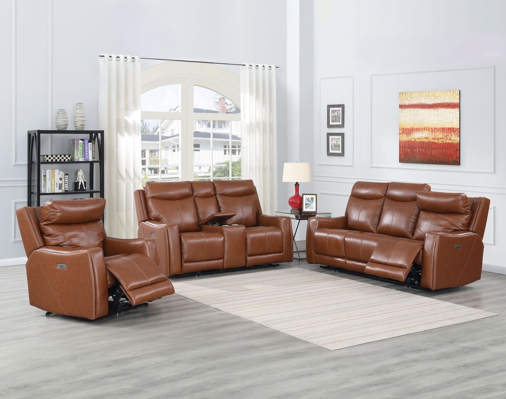 Brand New Power Reclining Sofa Set 
