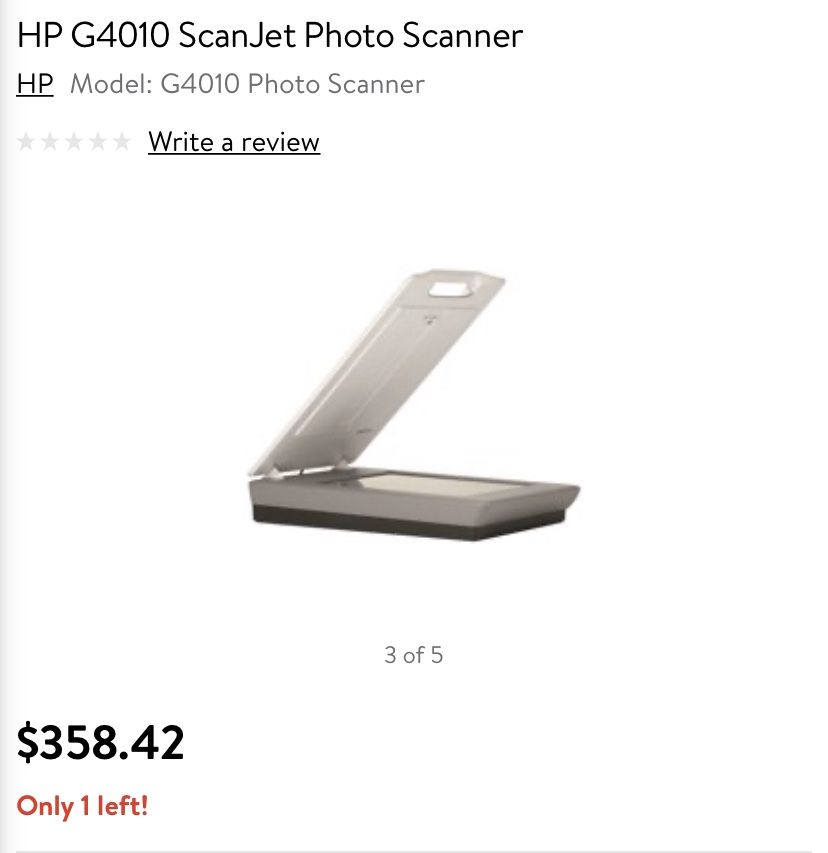 HP G4010 scanjet photo scanner