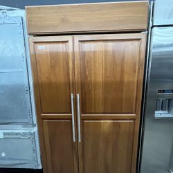 Sub Zero Panel Ready Built In 48” Refrigerator Side By Side