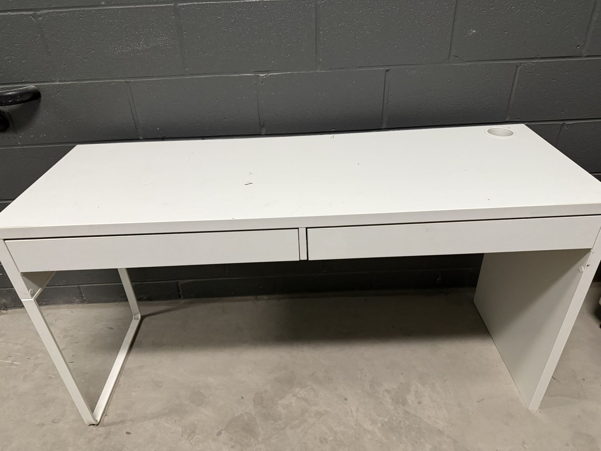 IKEA MICKE Desk, white, 55 7/8x19 5/8 "