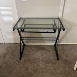 For Sale: Walker Edison 31” Modern Glass Computer Desk – Black
