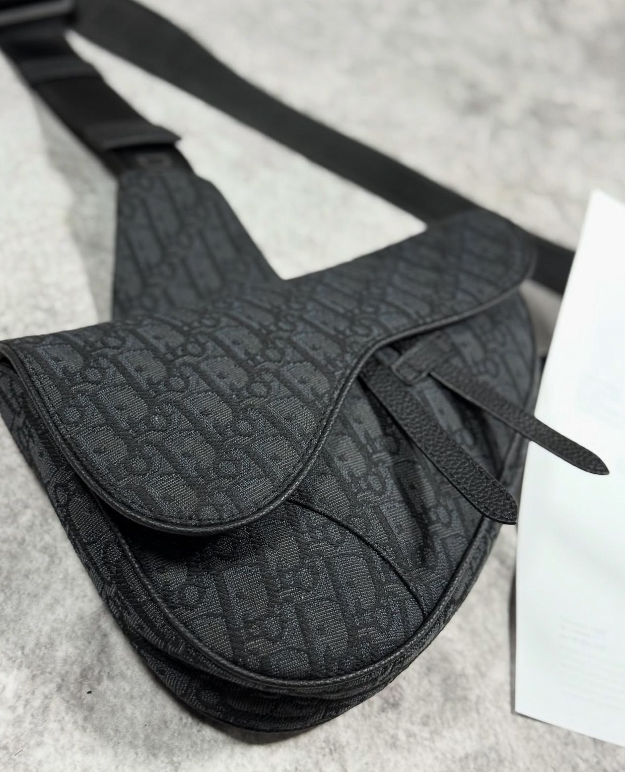 Dior saddle bag black