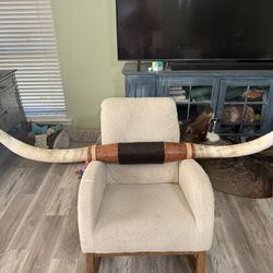 Huge 7’ 9” Longhorn Bull Steer Mount Western Decor Rodeo Taxidermy 