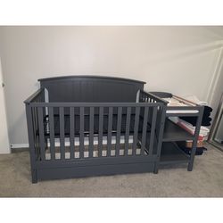 5-in-1 Convertible Crib & Changer