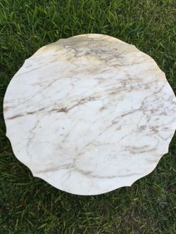 ANTIQUE GORGEOUS MARBLE TOP 33"