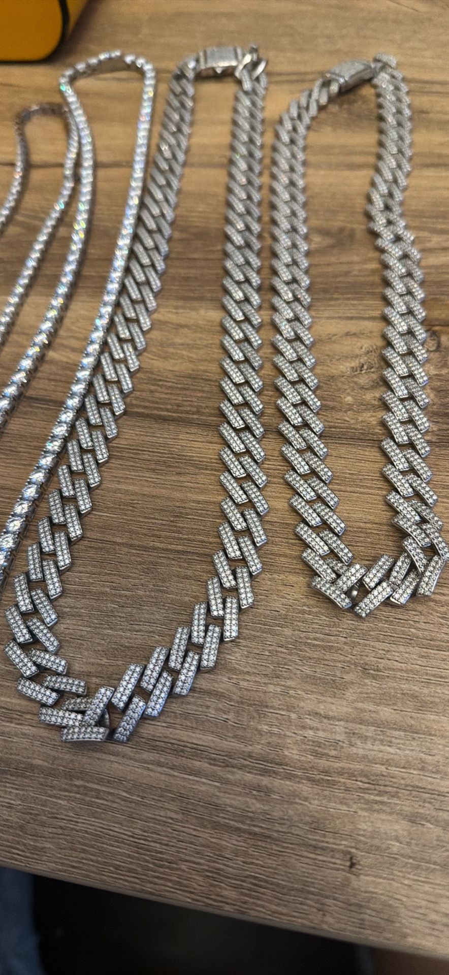 Moissanite Diamond Chains 925 silver
