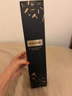 Wavy talk curling iron