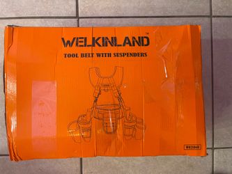 Welkinland 39 pocket tool belt with suspenders