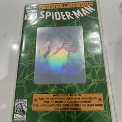 🔑 Origin NM SpiderMan #26 1992 Marvel Holographic 1st App Wormwood John Maxwell