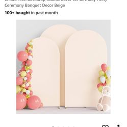 Three Piece Beige Arch Cover 