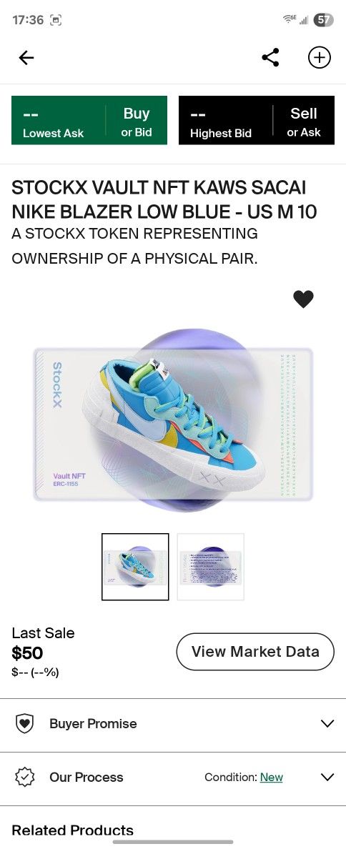 Nike Kaws Sacai Low Male Size10