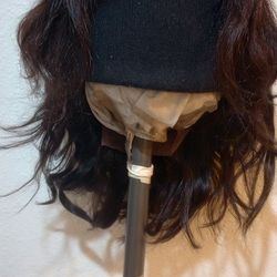 100.,%REAL HUMAN HAIR LACE FRONT WIG