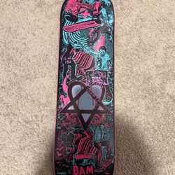 Signed Bam Margera Skateboard