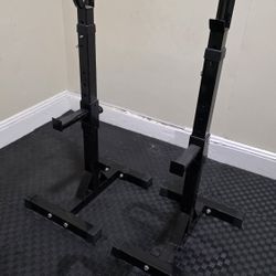 adjustable barbell stand for squats, bench presses, shoulder presses etc.,