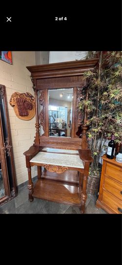 Antique, beautiful hall tree