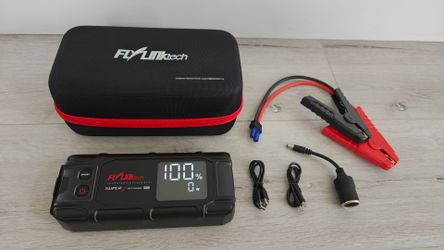 FLYLINKTECH Car Battery Jump Starter 8000A Peak 26800mAh with PD65W Fast Charging