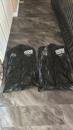 2 Black Gabino garment bags