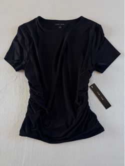Black ruched top Size L