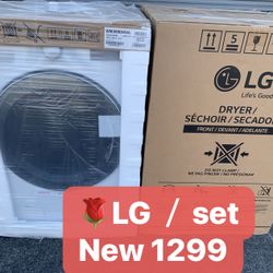 LG 4.5 cu.ft. Smart wi-fi Enabled Front Load Washer And Dryer Set