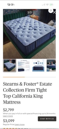 Stearns & Foster® Estate Firm Tight Top California King Mattress