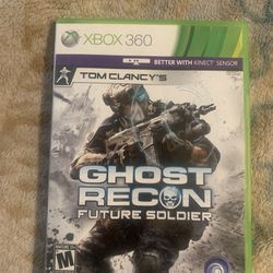 Ghost Recon Future Soldier For Xbox 360 Comes With Case Book And Game