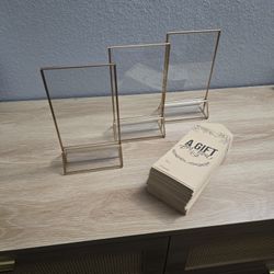  Acrylic Holders and Money Envelopes