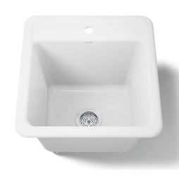 Kohler Park Falls 21" Single Basin Undermount or Drop In Cast Iron Utility Sink