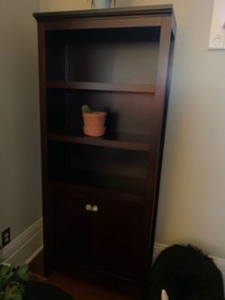 Dark Brown Tall Bookshelf