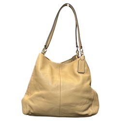 NWT Coach Madison Phoebe Pebbled Leather Shoulder Handbag Purse Nude F35723