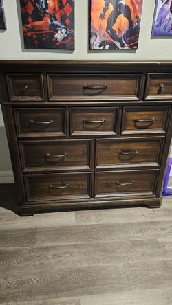 Chest Dresser 10 Drawers Solid Wood