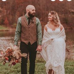 Brand New Handmade Boho Wedding Shawl 