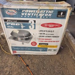 Rooftop Attic Ventilator With Thermostat 
