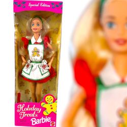 Vintage New Holiday Treats Barbie Special Edition Doll 1997 Mattel - Collectible