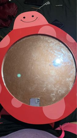 Little kid lady bug mirror