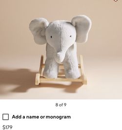 Potty Barn Rocking Elephant 