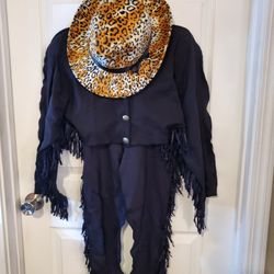 Vintage Sexy Fringe Crop Top Costume - Size 1