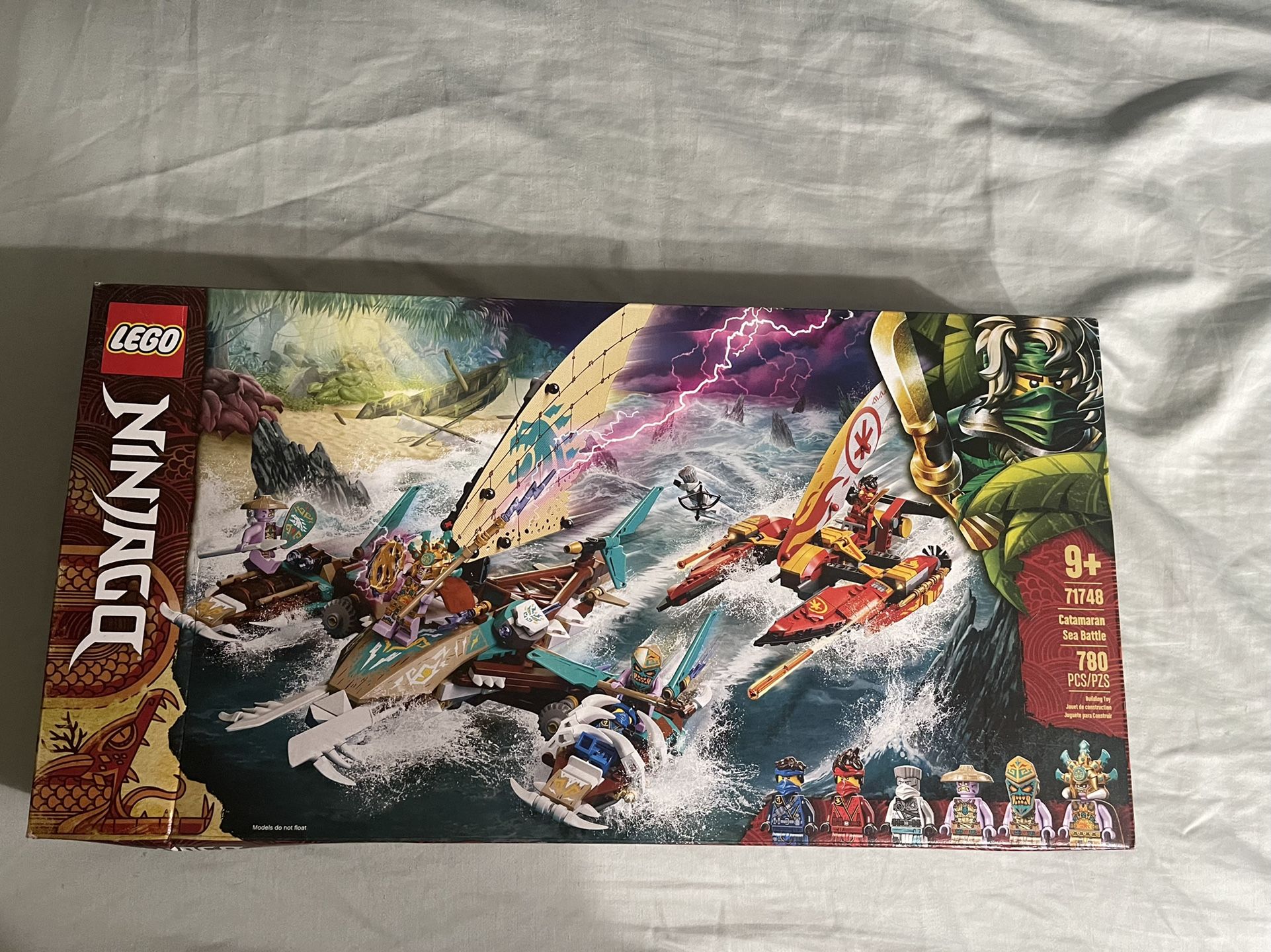 LEGO NINJAGO Catamaran Sea Battle 71748 Building Kit, New 2021