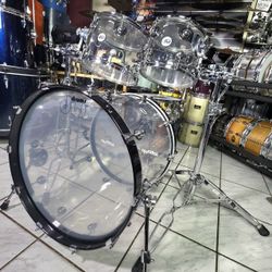 Dw Acrylic Shells Complete Drum Set  !! $1900 Or Best Offer !!